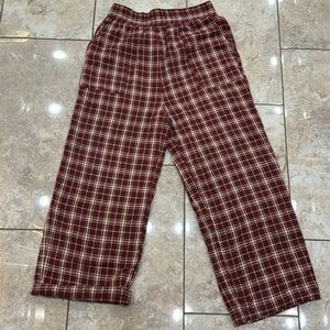 Natural Life Flannel Wide Leg Plaid pants Medium